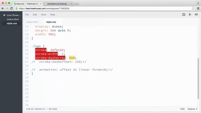 Lesson 11 Animating stroke dasharray and stroke dashoffset смотреть онлайн