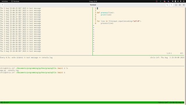 python reading growing file смотреть онлайн