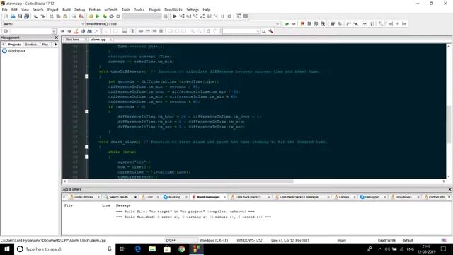 C++ | Alarm | Algorithm + Source Code смотреть онлайн