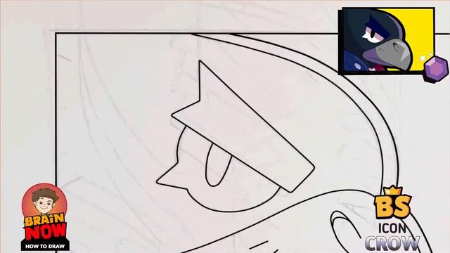 Как нарисовать Иконку ВОРОНА | Рисунок | How to Draw Icon CROW Brawl Stars смотреть онлайн