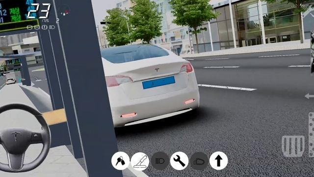 New Tesla car in 3D driving game android gameplay смотреть онлайн