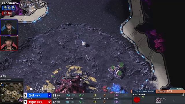 [2021 GSL S3] RO.4 Match1 Zest vs Rogue смотреть онлайн
