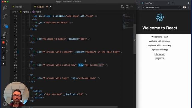 How to use metadata in react localization - Transifex Native смотреть онлайн