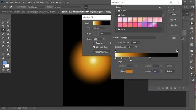 Gradients Fill Layers -Adobe Photoshop 2021 for Beginners The best Graphics Design Bangla Tutorial смотреть онлайн