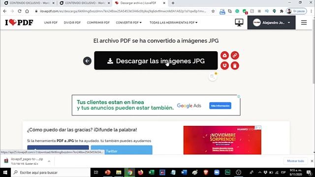 ?Cómo CONVERTIR un PDF en IMÁGENES ? De PDF a JPG sin perder Calidad ??️?️ [Muy FÁCIL!!]? смотреть онлайн