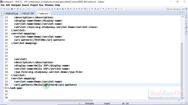 207 JSP configuration in deployment descriptor смотреть онлайн