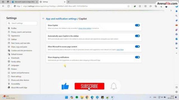 How to Remove Copilot from Microsoft Edge browser