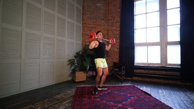 ШТАНГА! Лучшие упражнения! #качаемдома #силоваятренировка смотреть онлайн