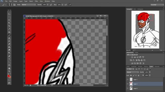 Рисуем Флэша в Фотошопе смотреть онлайн