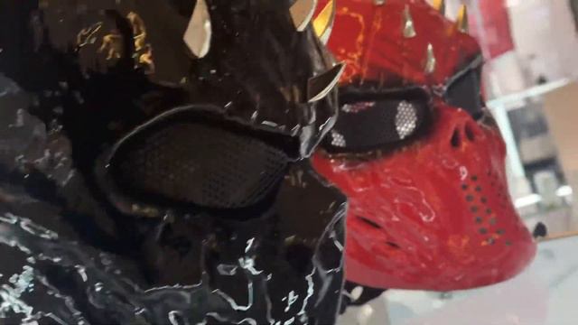 Шлем мото шлем каска чёрная череп хищник лак бдсм садомазо ￼латекс маска купить Москва +79268542333 смотреть онлайн