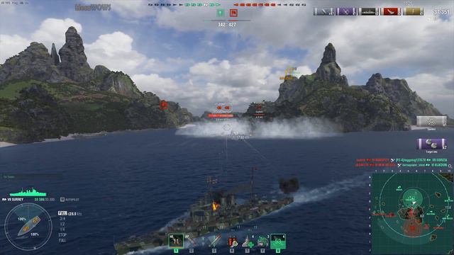 World of WarShips | Surrey | 7 KILLS | 107K Damage - Replay Gameplay 4K 60 fps смотреть онлайн