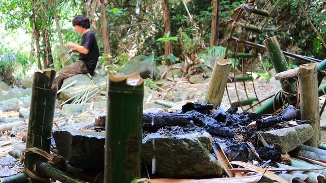Survival Skills Challenge - Wilderness Alone In Rainforest | EP.58 -Handmade Bamboo Basket