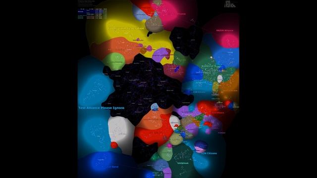 EVE Online - Sovereignty Map Timelaps - August 2007 - January 2019 смотреть онлайн
