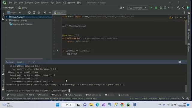 1- Flask Proje Oluşturma ve SQLite Database Konfigirasyonları смотреть онлайн