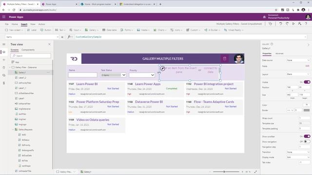 PowerApps Multiple Filters on Gallery смотреть онлайн