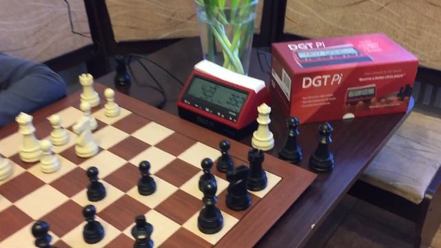 Игра в шахматы против DGT PI на доске DGT Smart Board смотреть онлайн