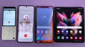 Xiaomi Qin F22 Pro Call to Samsung Z Flip 3 + Note 20 Ultra +  Z Fold 4   Conference & WhatsApp Cal