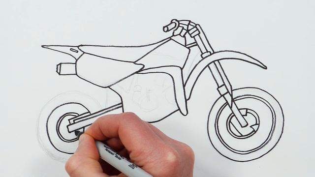 How to Draw a Sport Motorcycle | Easy Drawings for Beginners смотреть онлайн