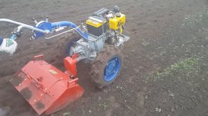 Мотоблок Мотор Сич МБ 6Д + фреза с цепным редуктором