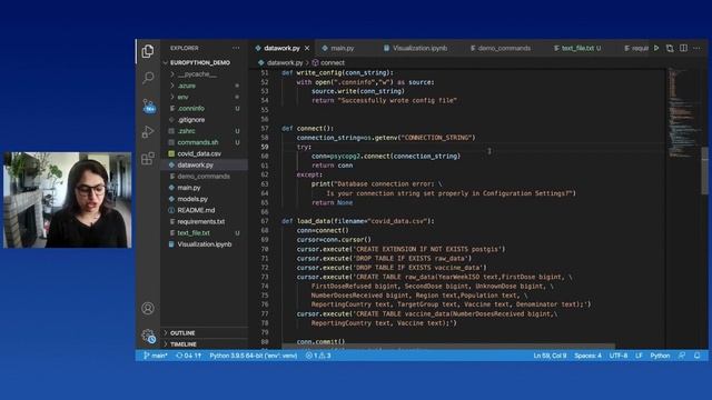 Using Python, FastAPI, PostgreSQL and Azure To Analyze COVID Vaccine Popularity in Europe смотреть онлайн