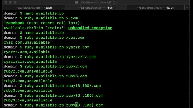 Building a CLI Domain Name Availability Tool in Ruby смотреть онлайн
