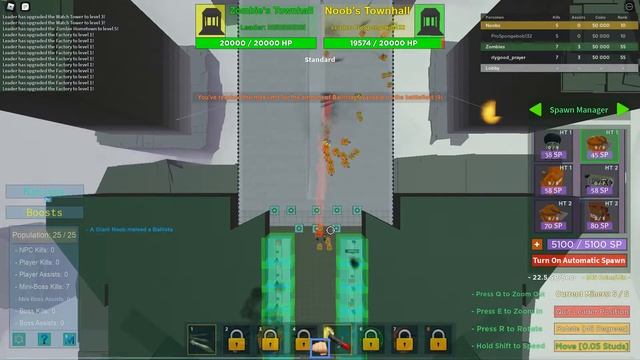 Noobs vs Zombies Tycoon 2 How to deal against Giants as a leader EASLY смотреть онлайн