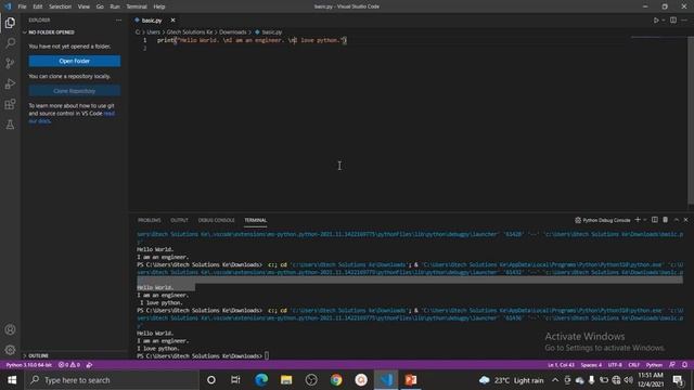 Basics of python programing python || python 3.10.0 || python programing in 2022 смотреть онлайн