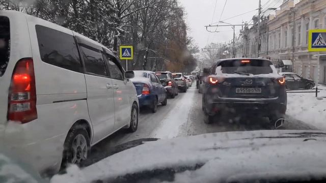 2018.11.29 Первый снег в Ставрополе, утро смотреть онлайн