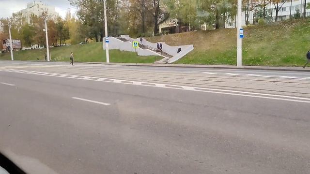 Поездка в троллейбусе БКМ 321 2013 г. в. по маршруту №11 г. Витебск смотреть онлайн