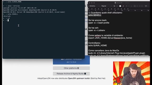 Come installare Java su Mac OS, configurazione JDK, JAVA_HOME | Java tutorial ita 2021 смотреть онлайн