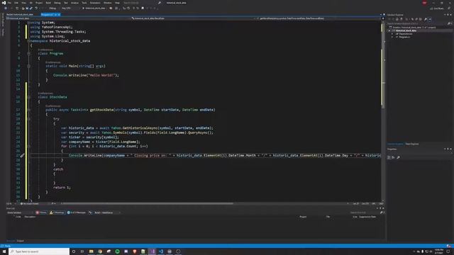 How To Get Historical Stock Market Data in C# смотреть онлайн