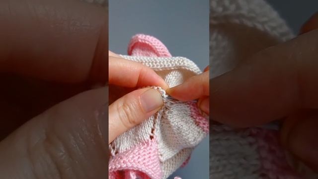 Как вязать волан (рюши) спицами смотреть онлайн