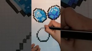 Как нарисовать АЛМАЗ из МАЙНКРАФТА.