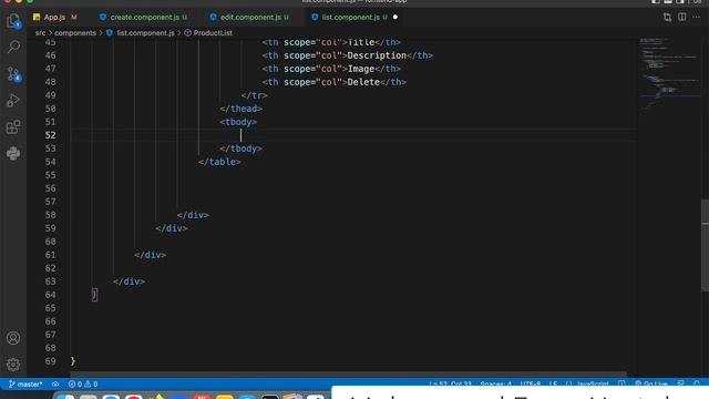 6 - React js | Read List & Delete using axios смотреть онлайн