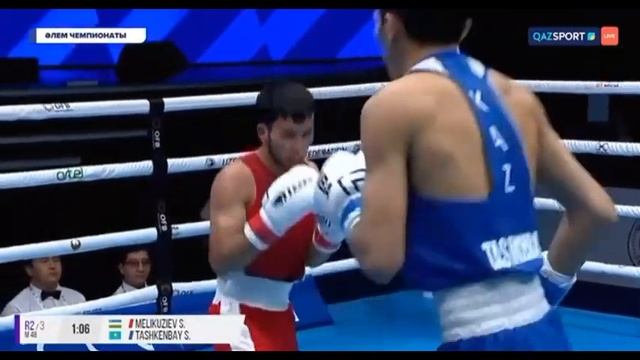 Санжар Ташкенбаев vs Меликузиев Узбекистан ЧМ по боксу 2023г Полный бой. Новинка смотреть онлайн