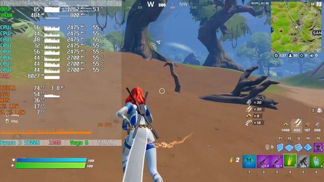 Ryzen 3 5300U + Radeon RX Vega 6 = FORTNITE [Performance Mode] смотреть онлайн