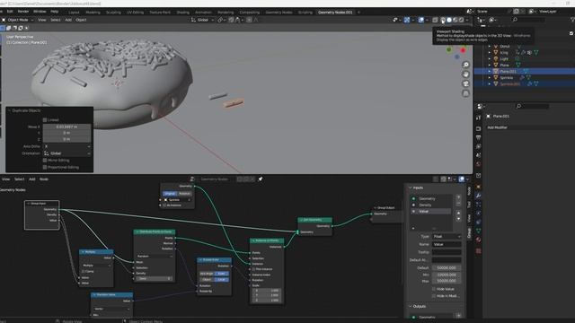Part 6: Using Geometry Nodes in Blender 3.51 (Random Colored Sprinkles). Read description! смотреть онлайн