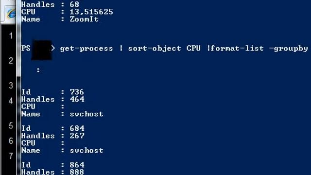 Форматирование вывода в WindowsPowerShell 2.0. Часть 2/3. смотреть онлайн