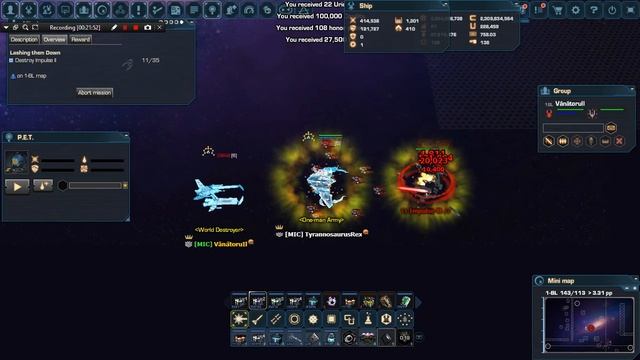 DarkOrbit | Missions for PROMETHEUS LASER - Destroy Impulse II | Part 1 смотреть онлайн