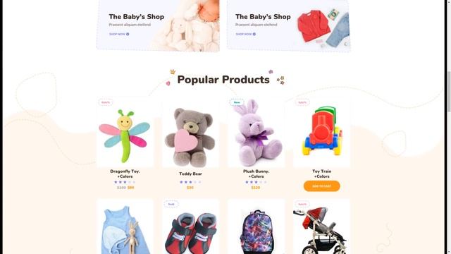 JoyToy - Kids Store Template for Sketch store game смотреть онлайн