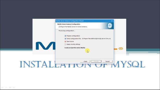 Installation of MySQL смотреть онлайн