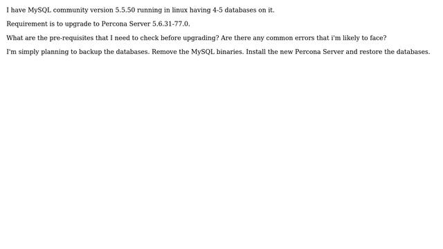 Databases: MySQL - Upgrading from 5.5 to 5.6 смотреть онлайн