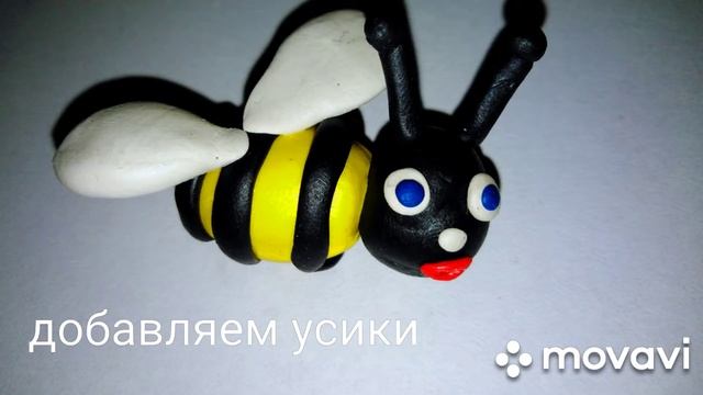Лепка "Пчёлка на цветке" смотреть онлайн