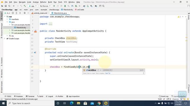 Single Checkbox App In Android Using Java смотреть онлайн