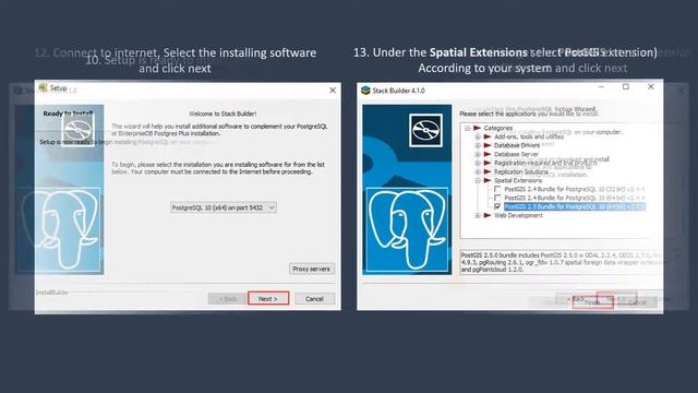 Install PostgreSQL with PostGIS on Windows 10 смотреть онлайн