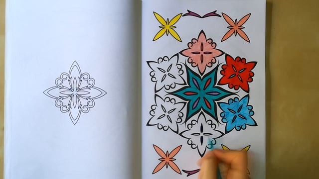 Calming Mandala Colouring - Успокаивающая Мандала Раскраска - Relajante Mandala Colorante смотреть онлайн
