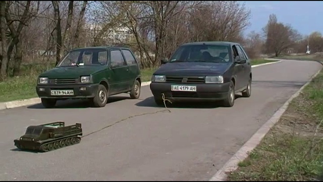 АТС-59 RC TRACTOR  тянет автомобиль