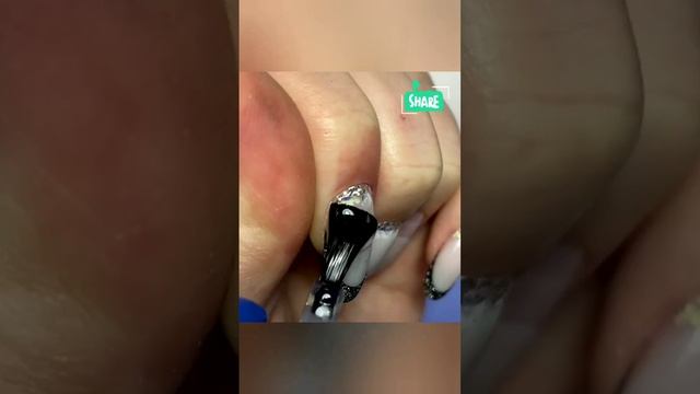 Мятый Маникюр 2022? ОТСЛОЙКИ после маникюра самой себе? Молочный градиент Френч от кутикулы#shorts смотреть онлайн