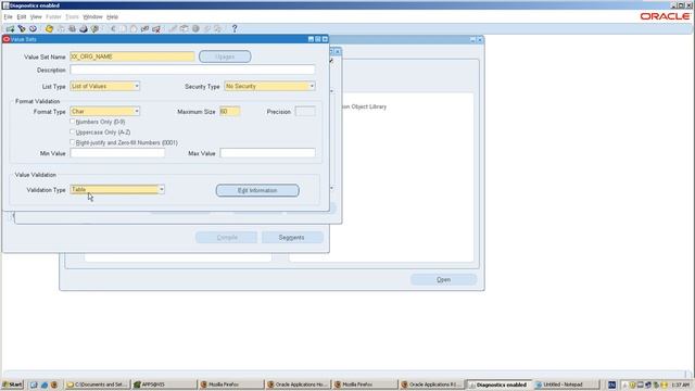 Oracle E business Suite Value Set with table validation смотреть онлайн