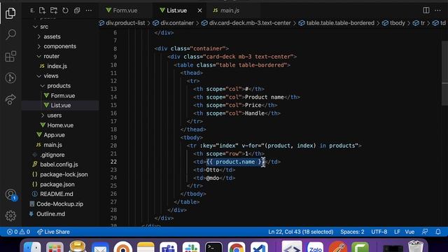 05. Học Vue Js qua project thực tế - List Product смотреть онлайн